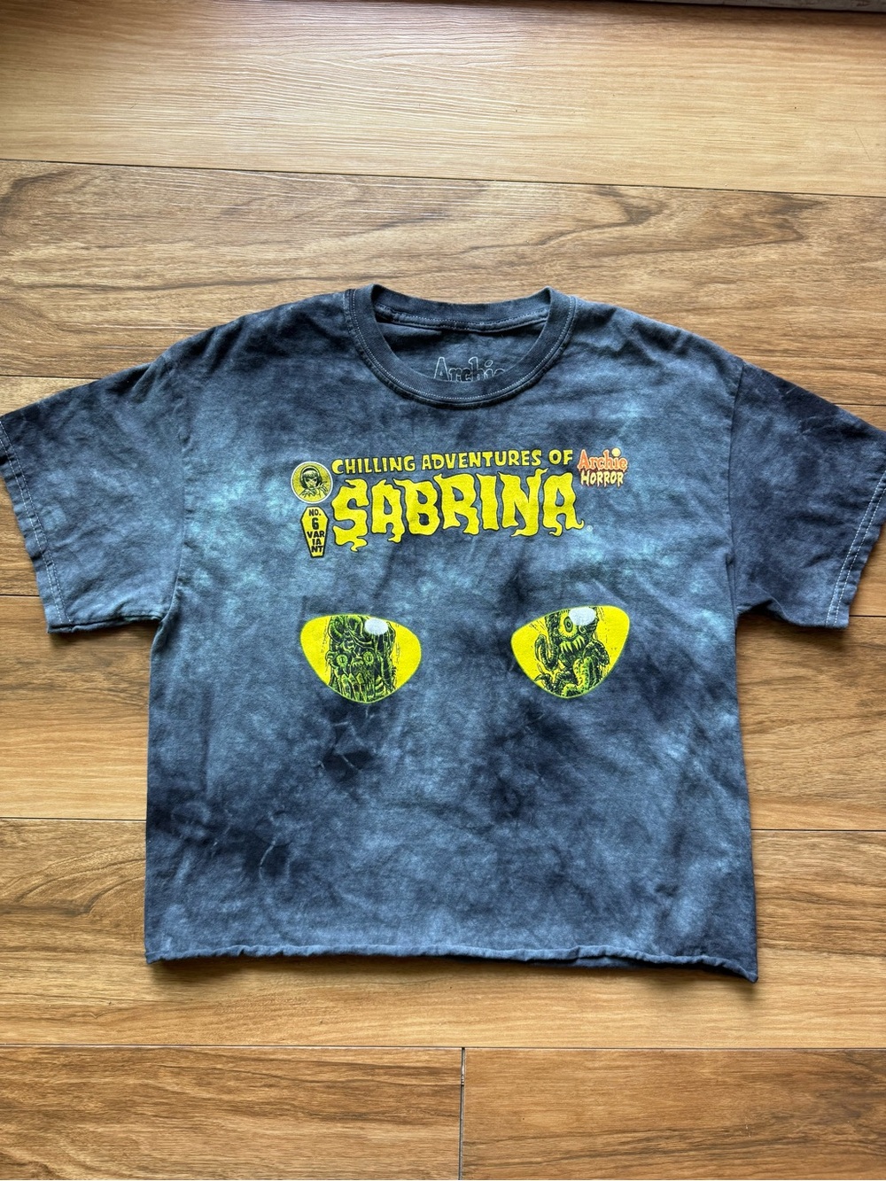 Archie Horror Chilling Adventures of Sabrina Acid Wash Crop Shirt Women’s M